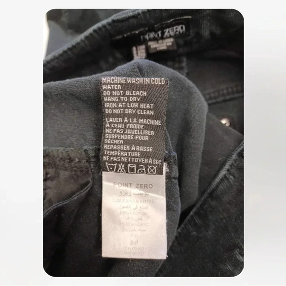 Point Zero Nicole Benisti Black Corduroy Pants Size  5 - Picture 9 of 11